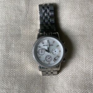 Michael Kors Chronograph Watch- silver